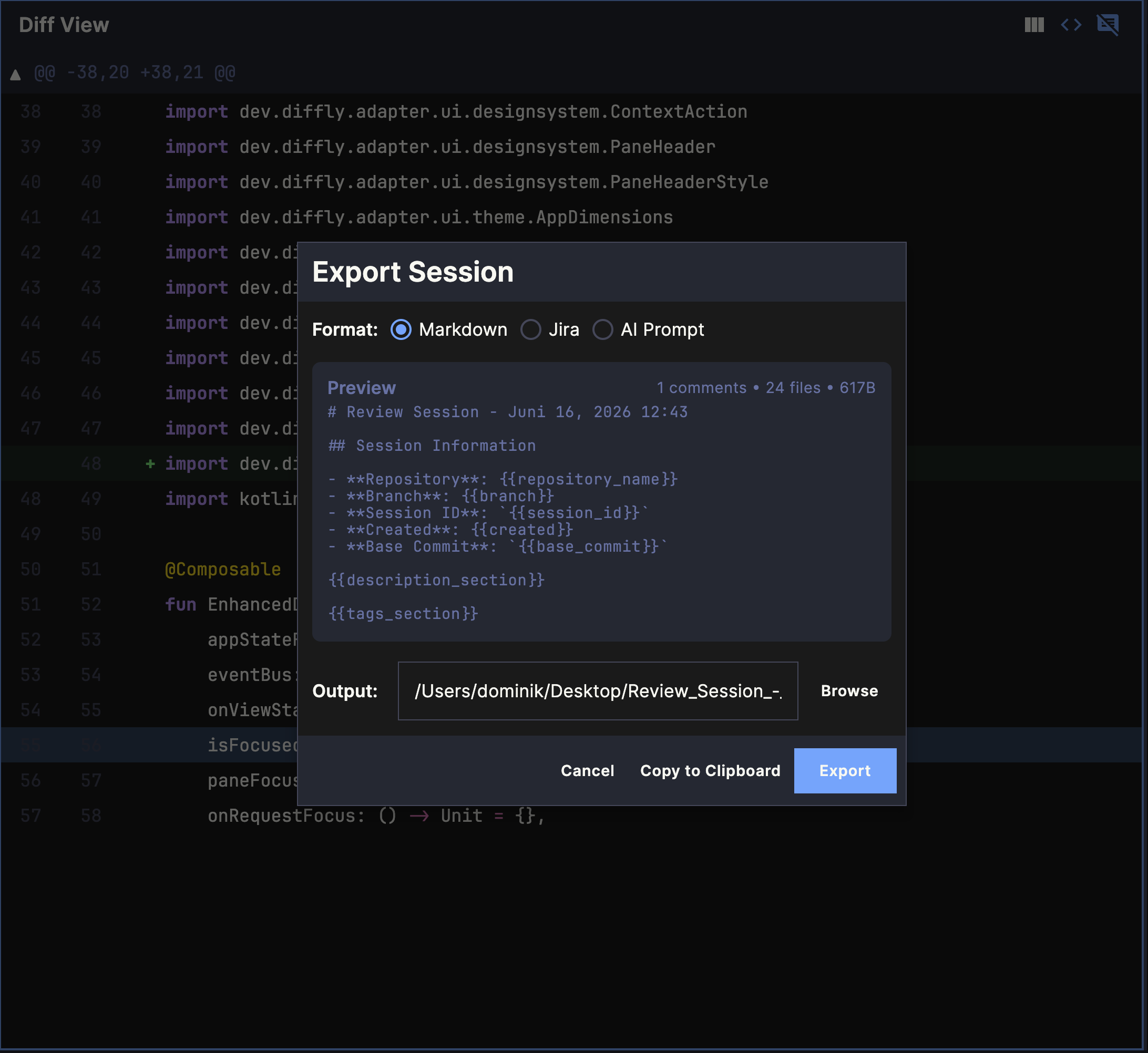 commit and share review